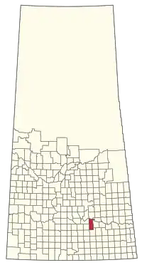 Location of the RM of Edenwold No. 158 in Saskatchewan