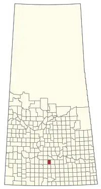 Location of the RM of Caron No. 162 in Saskatchewan