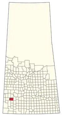 Location of the RM of Pittville No. 169 in Saskatchewan