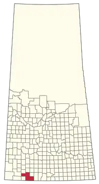 Location of the RM of Val Marie No. 17 in Saskatchewan
