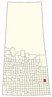 Location of the RM of Fertile Belt No. 183 in Saskatchewan