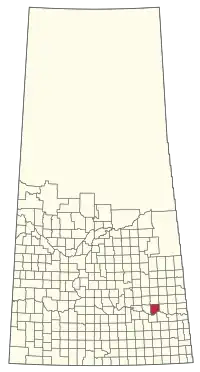Location of the RM of McLeod No. 185 in Saskatchewan