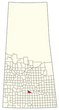 Location of the RM of Marquis No. 191 in Saskatchewan