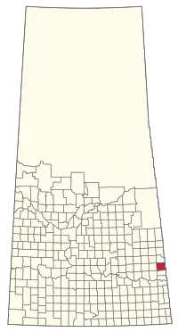 Location of the RM of Churchbridge No. 211 in Saskatchewan