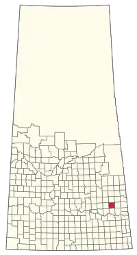 Location of the RM of Cana No. 214 in Saskatchewan