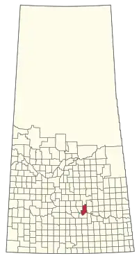 Location of the RM of Longlaketon No. 219 in Saskatchewan