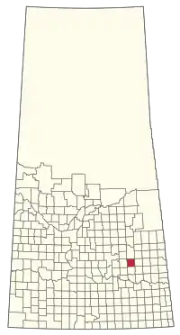 Location of the RM of Ituna Bon Accord No. 246 in Saskatchewan