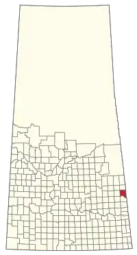 Location of the RM of Cote No. 271 in Saskatchewan