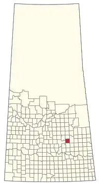 Location of the RM of Emerald No. 277 in Saskatchewan