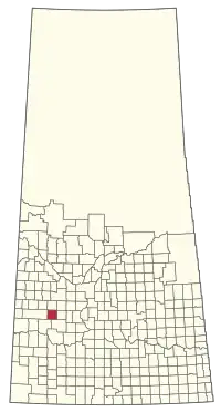 Location of the RM of Pleasant Valley No. 288 in Saskatchewan