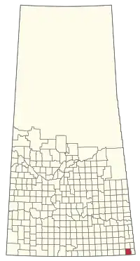 Location of the RM of Mount Pleasant No. 2 in Saskatchewan