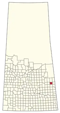 Location of the RM of Keys No. 303 in Saskatchewan
