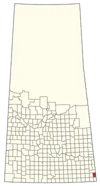 Location of the RM of Storthoaks No. 31 in Saskatchewan