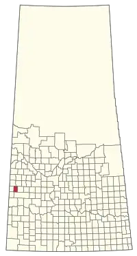 Location of the RM of Prairiedale No. 321 in Saskatchewan