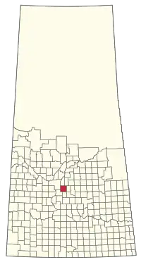 Location of the RM of Blucher No. 343 in Saskatchewan