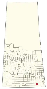 Location of the RM of Benson No. 35 in Saskatchewan