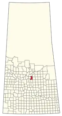 Location of the RM of Hoodoo No. 401 in Saskatchewan