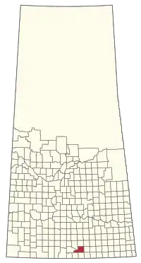 Location of the RM of Bengough No. 40 in Saskatchewan