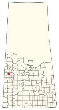 Location of the RM of Round Valley No. 410 in Saskatchewan