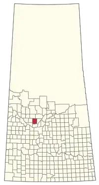 Location of the RM of Redberry No. 435 in Saskatchewan