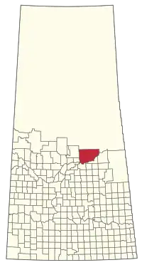 Location of the RM of Torch River No. 488 in Saskatchewan