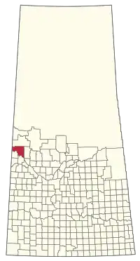 Location of the RM of Frenchman Butte No. 501 in Saskatchewan