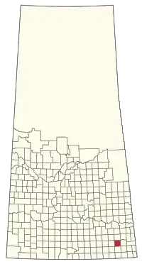 Location of the RM of Brock No. 64 in Saskatchewan