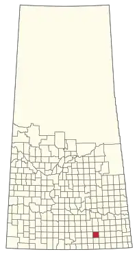Location of the RM of Weyburn No. 67 in Saskatchewan