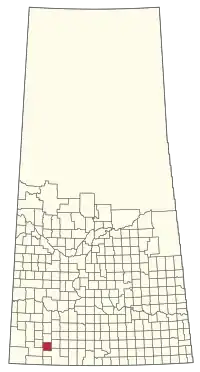 Location of the RM of Grassy Creek No. 78 in Saskatchewan