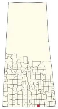 Location of the RM of Lake Alma No. 8 in Saskatchewan