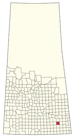 Location of the RM of Golden West No. 95 in Saskatchewan