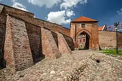 Medieval town walls and the Mill Gate