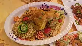 Bariis iskukaris with Chicken