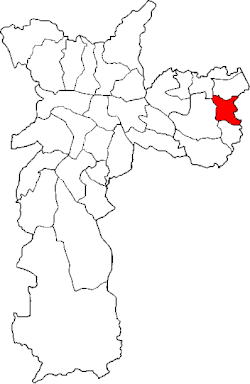 Location of the Subprefecture of Guaianases in São Paulo