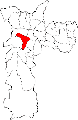 Location of the Subprefecture of Pinheiros in São Paulo