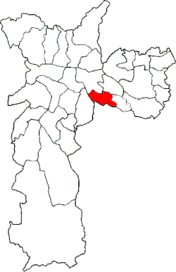 Location of the Subprefecture of Vila Prudente in São Paulo