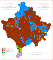 Ethnic structure of Kosovo and Metohija by settlements 1961.