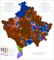 Ethnic structure of Kosovo and Metohija by settlements 1961.