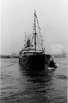 SS Moltke leaving Hoboken, NJ, September 1902.