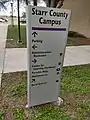 Sign on Campus (Starr County)