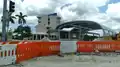 Photo showing construction of SW 264th Street station. This station will be served by the South Corridor BRT line.