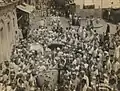 42nd Da'i al-Mutlaq Saiyedna Fidaali Badruddin going for Hajj Pilgrimage on 1-10-1947 from Badri Mohalla, Vadodara