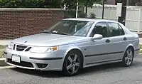 First facelift Saab 9-5 Aero sedan (US)