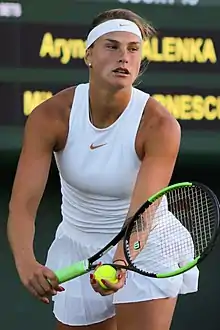 Image 57Aryna Sabalenka, 2023 women's singles champion. It was her first major title. (from Australian Open)