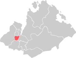 Location within Sandnes municipality