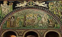 The mosaic Sacrifice of Isaac