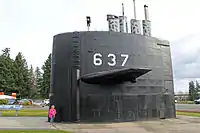 Sail outside the Naval Undersea Museum