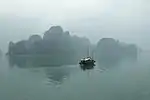 Sailing towards Ha Long Bay