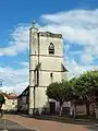 Church tower in Sainpuits