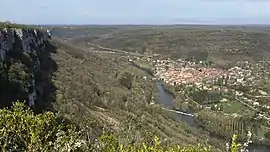 View of the town from Roc d'Anglars